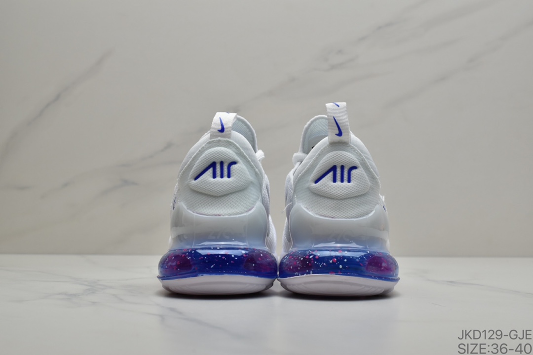 160 Nike Air Max 270 双勾幻彩气垫跑步鞋  货号：AQ9164-220
