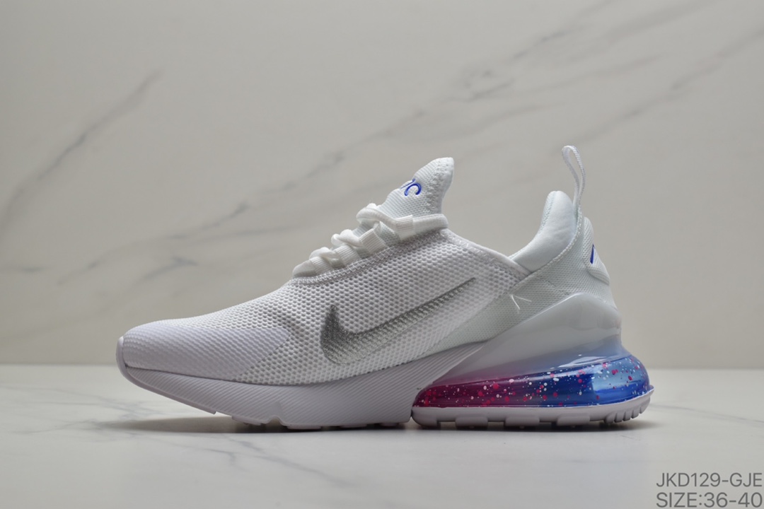 160 Nike Air Max 270 双勾幻彩气垫跑步鞋  货号：AQ9164-220