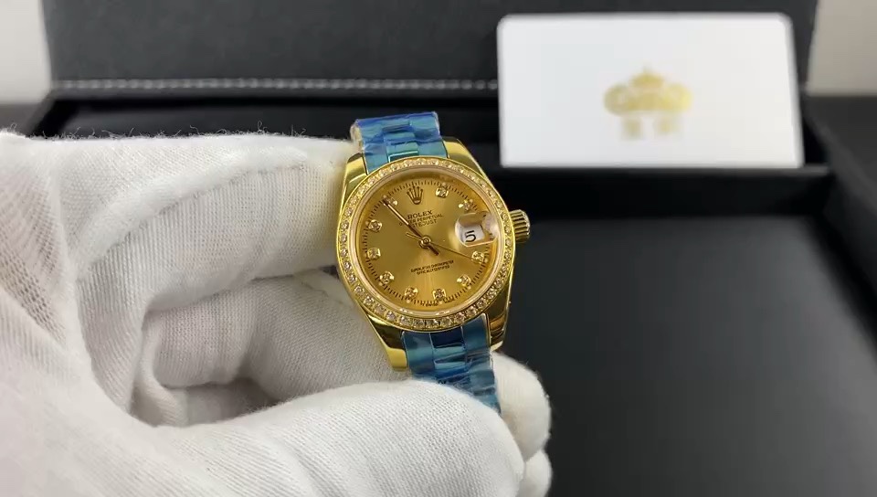 Rolex 皇家 劳力士日志系列女表全黄金视频欣赏