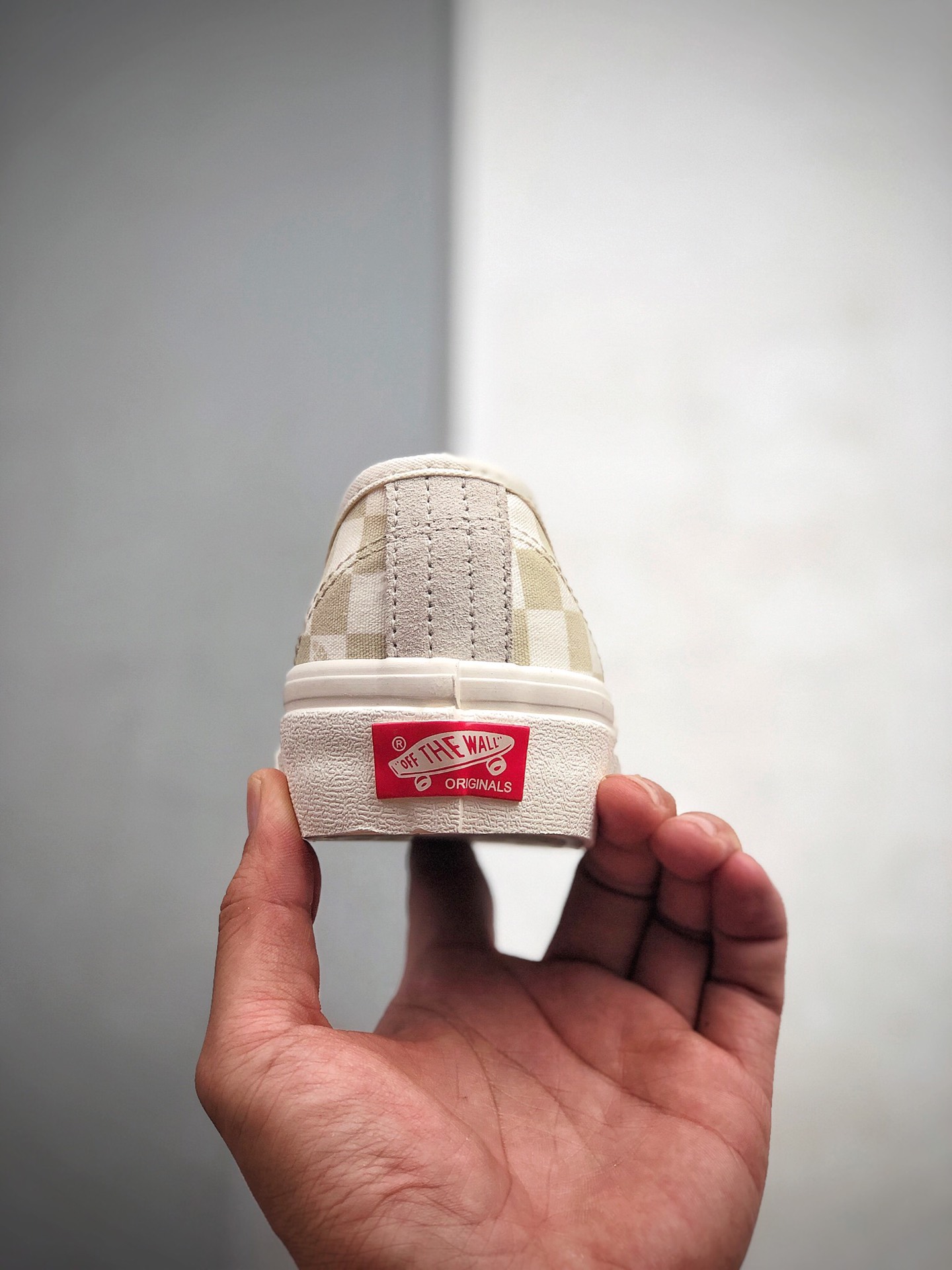 140  Vans Vault OG Authentic 万斯米白棋盘格高端支线AUT低帮硫化帆布鞋  VN000UDDU9K