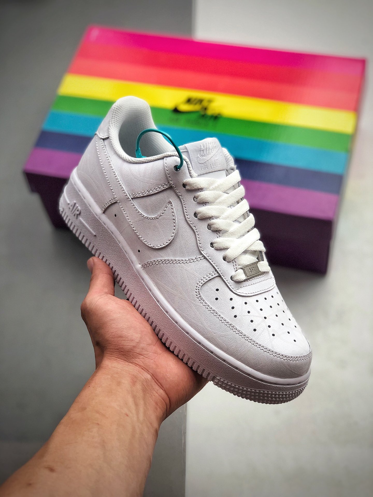 200  耐克/Nike Air Force 1 炫酷夜光系列 空军一号低帮百搭休闲运动板鞋N-0266