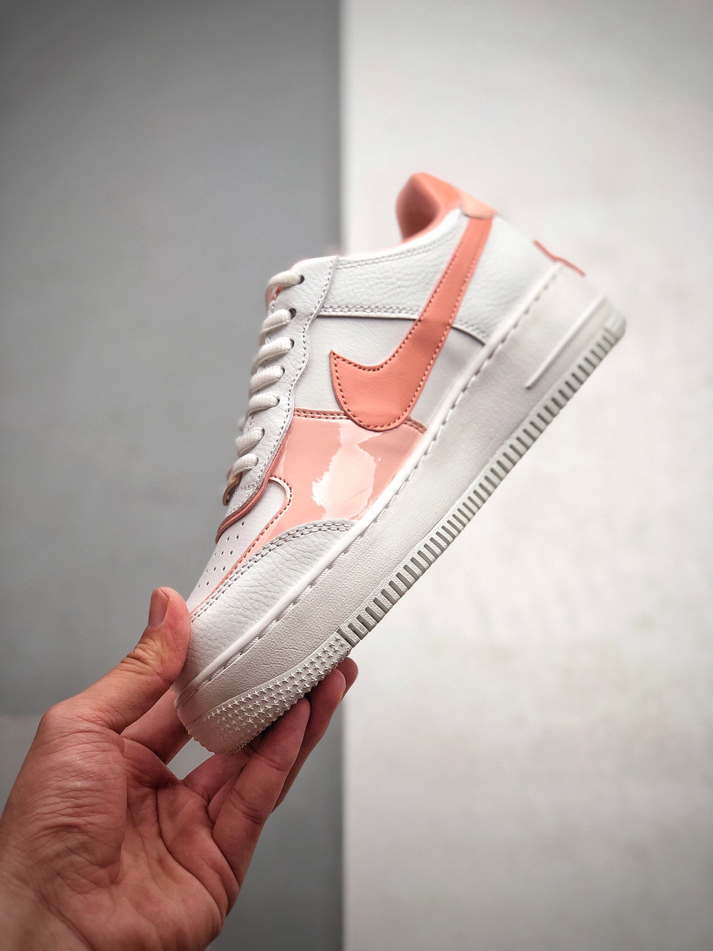 220 Nike WMNS Air Force 1 Shadow  白粉 空军一号轻量增高低帮百搭板鞋货号：CJ1641-101