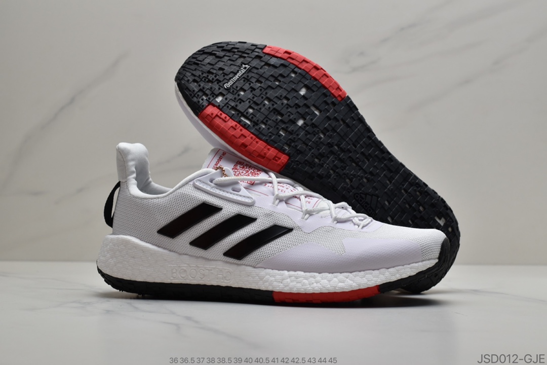 200 公司级Adidas PureBoost 针织爆米花运动跑步鞋  官方货号EG5166