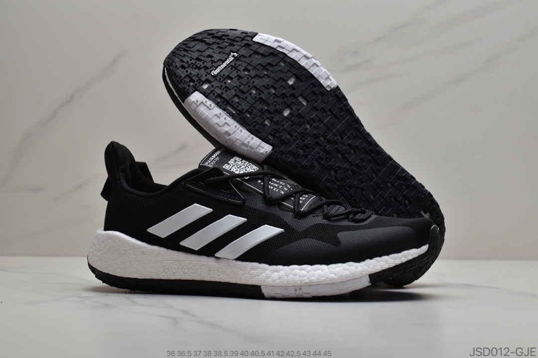 200 公司级Adidas PureBoost 针织爆米花运动跑步鞋  官方货号EG5166