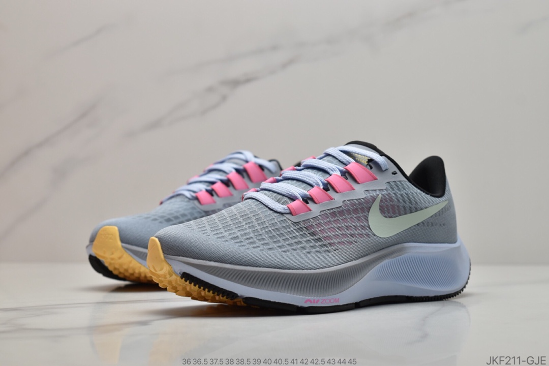 165 公司级 耐克NIKE Zoom Pegasus 37 Turbo 2登月37代 透气缓震疾速跑鞋 货号:BQ9646-101