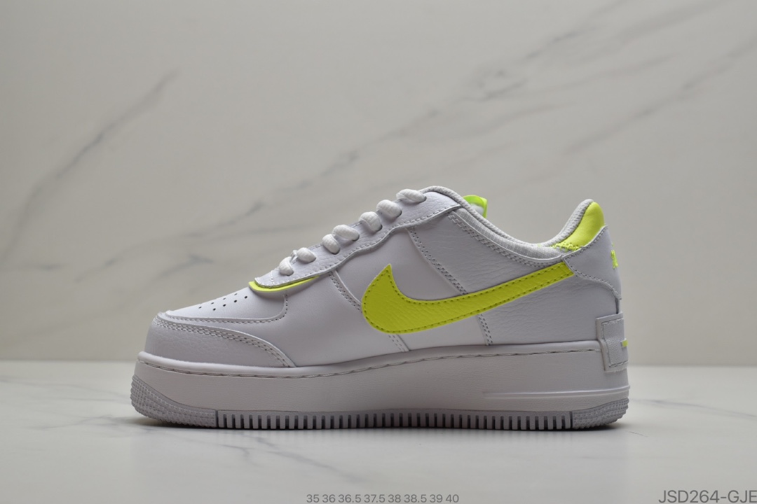200 Nike Air Force 1 Shadow ”Tropical Twist”拼接马卡龙糖果绿  货号：CI0919-104