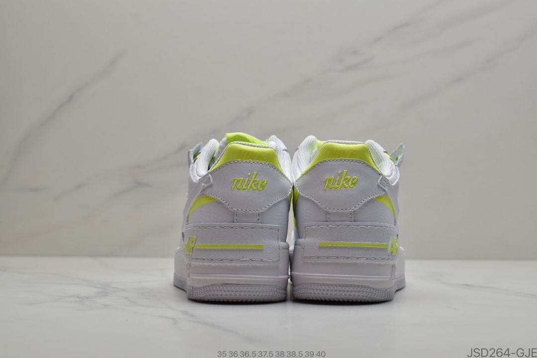 200 Nike Air Force 1 Shadow ”Tropical Twist”拼接马卡龙糖果绿  货号：CI0919-104