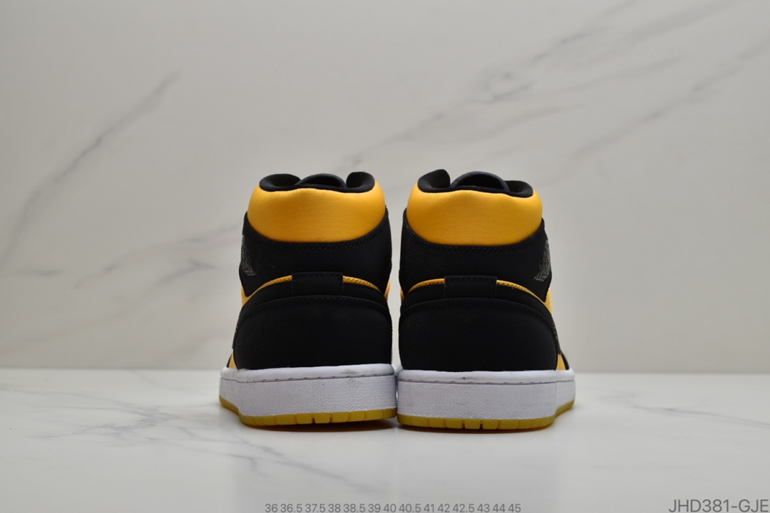 190 公司级Air Jordan 1 Mid Premium 复古做旧经典中帮百搭文化篮球鞋“小熊猫” 货号：554724-113