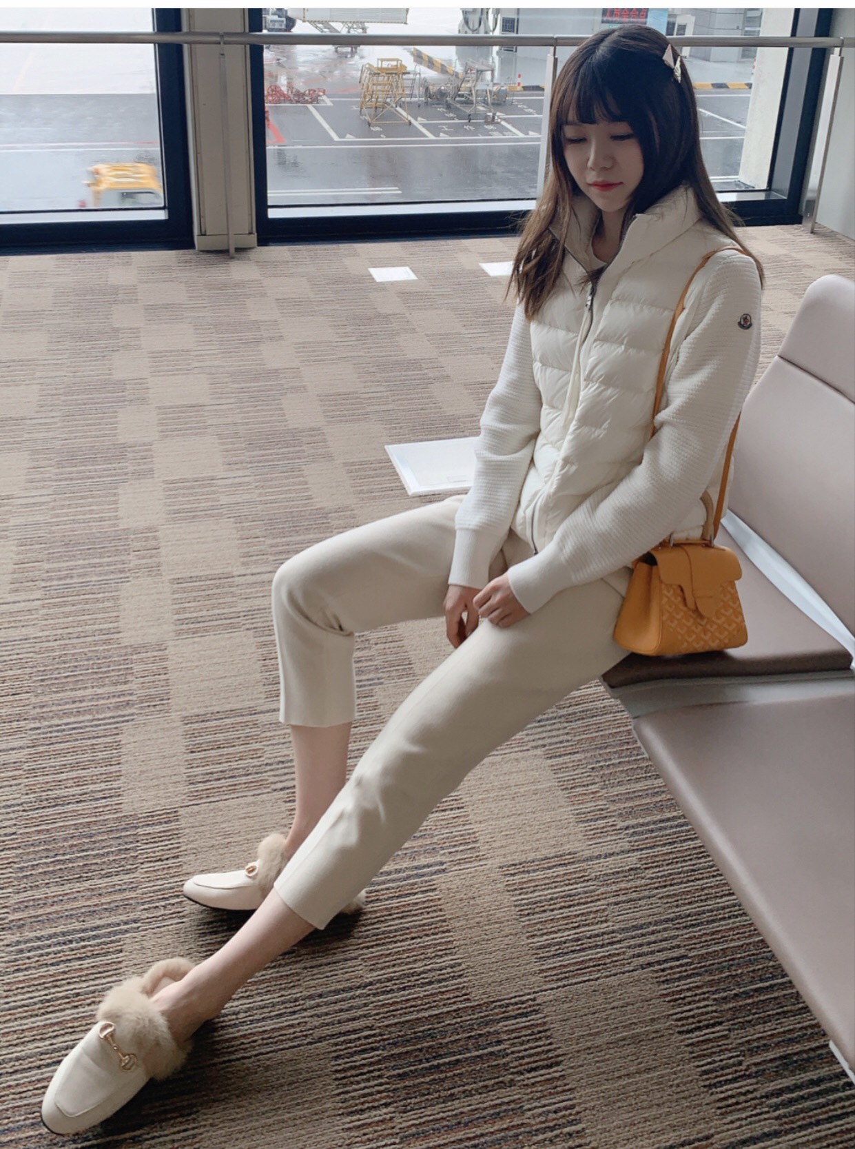 NO:197860,Yellow upper body picture, Goya19860909黄色上身图,戈雅,Bag