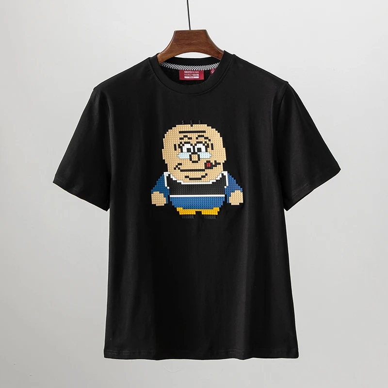 9040 暴躁来袭 老夫子系列 纯棉半截袖 情侣款短袖t恤