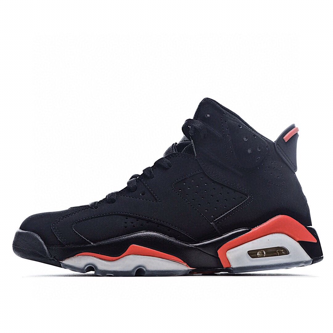 纯原 H0 Air Jordan 6 OG ” Black/Infrared ” AJ6乔6 黑红 384664-0 F5 实拍细节如图所示 买到即是赚到