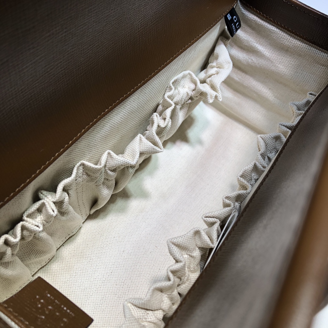 GUCCI古驰马衔扣1955系列小号手提包627323