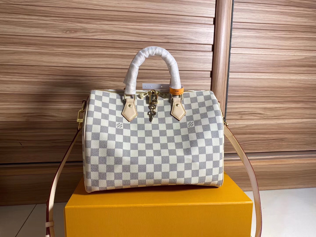 Louis Vuitton LV Speedy Bags Handbags Damier Ebene Canvas N41373