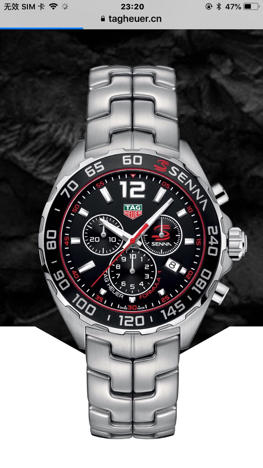 批:750原盒:50 新款硬货，Original Tagheuer,泰格豪雅F1系列 塞纳纪念石英计时表，专柜1万+。 ~43mm表径，蓝宝石镜面，超强夜光指针，原装机芯，支持拆机验货，硬汉风格，超高难度精钢拉丝表带工艺无法仿制，一表一码配吊牌，专柜同步！全新全套出[色][色][色]