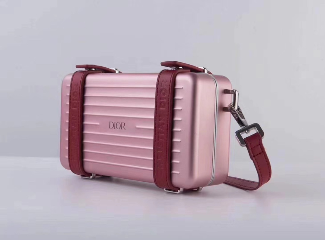 Bolso de mano/bandolera de aleación de aluminio y magnesio de edición limitada Dior x Rimowa, unisex, la primera colabo…