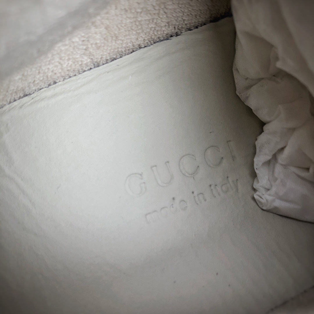 380   NFC感应芯片 高奢品牌GUCCI古驰 Distressed Screener 经典原型复古百搭做旧老爹板鞋