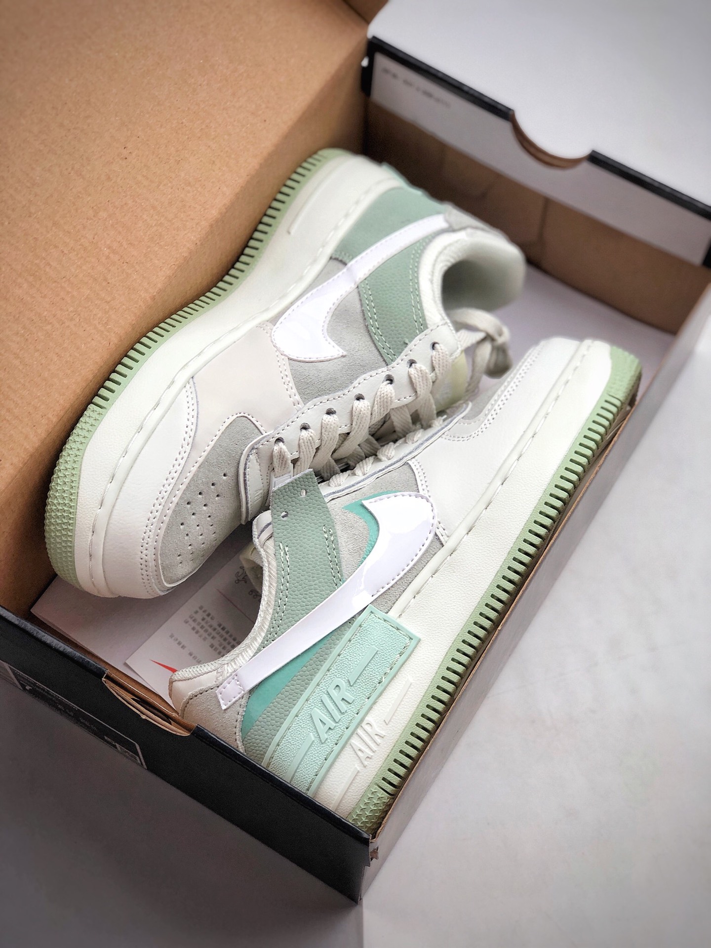 180 Nike AF1 Shadow 影子Shadow系列 拼接解构为经典设计注入玩味元素 CW2655-101