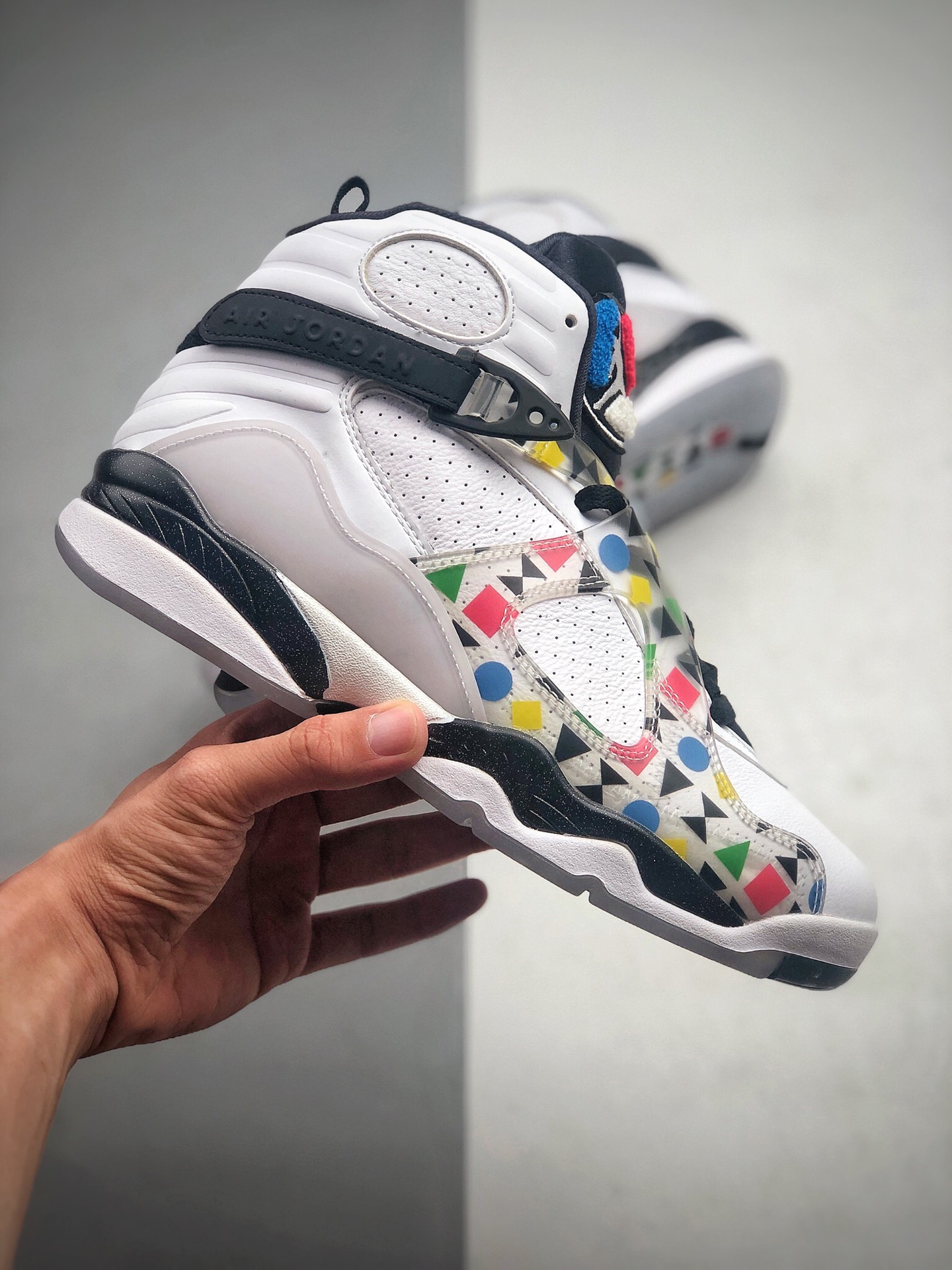 460 Air Jordan 8 ”Quai 54”彩色图案 法国的 Quai 54 街头篮球赛又要开锣了 Air Jordan 8 ”Quai 54”彩色图案CJ9218-100