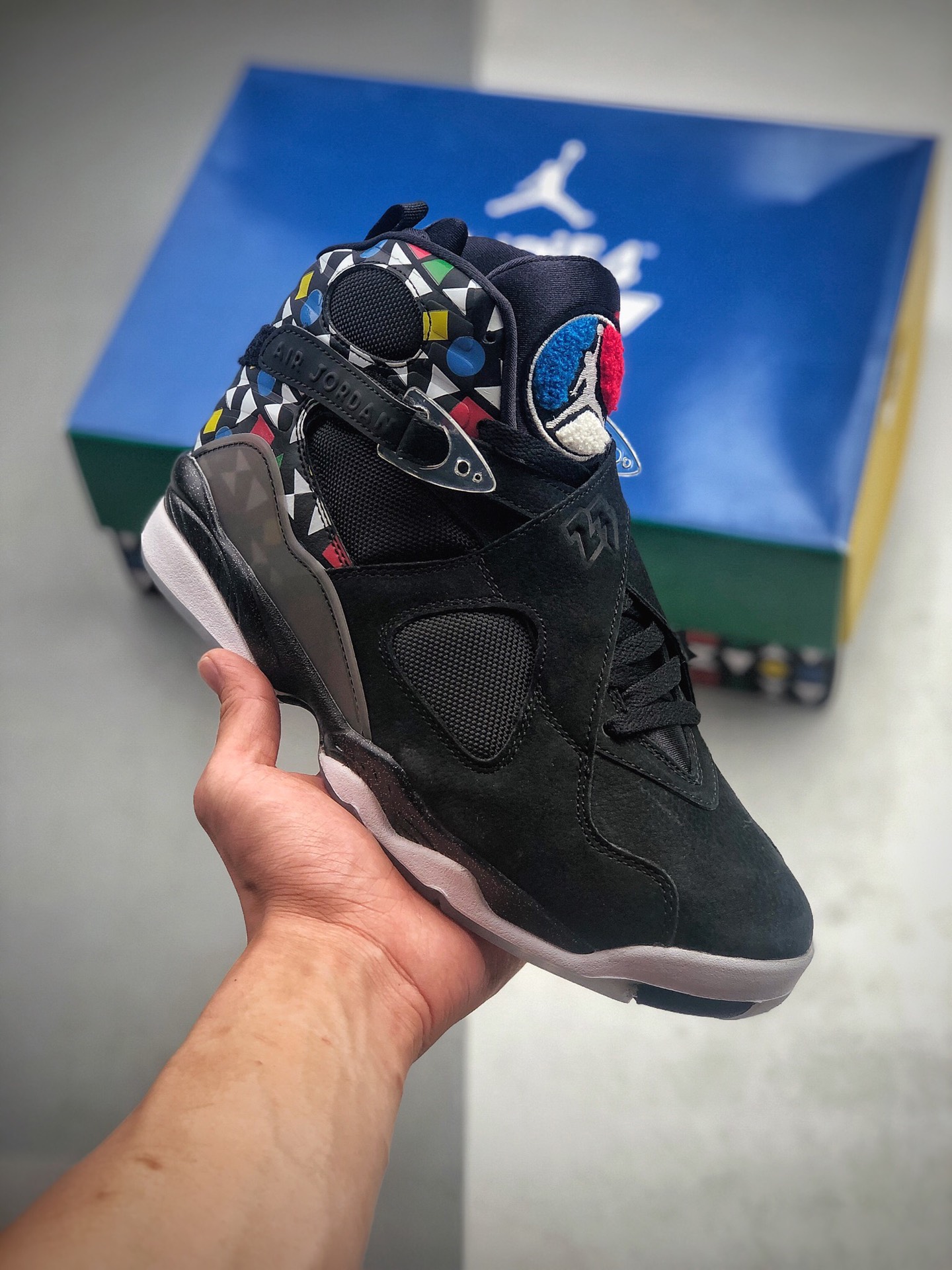 460 Air Jordan 8 ”Quai 54”彩色图案 法国的 Quai 54 街头篮球赛又要开锣了 Air Jordan 8 ”Quai 54”彩色图案 CJ9218-001