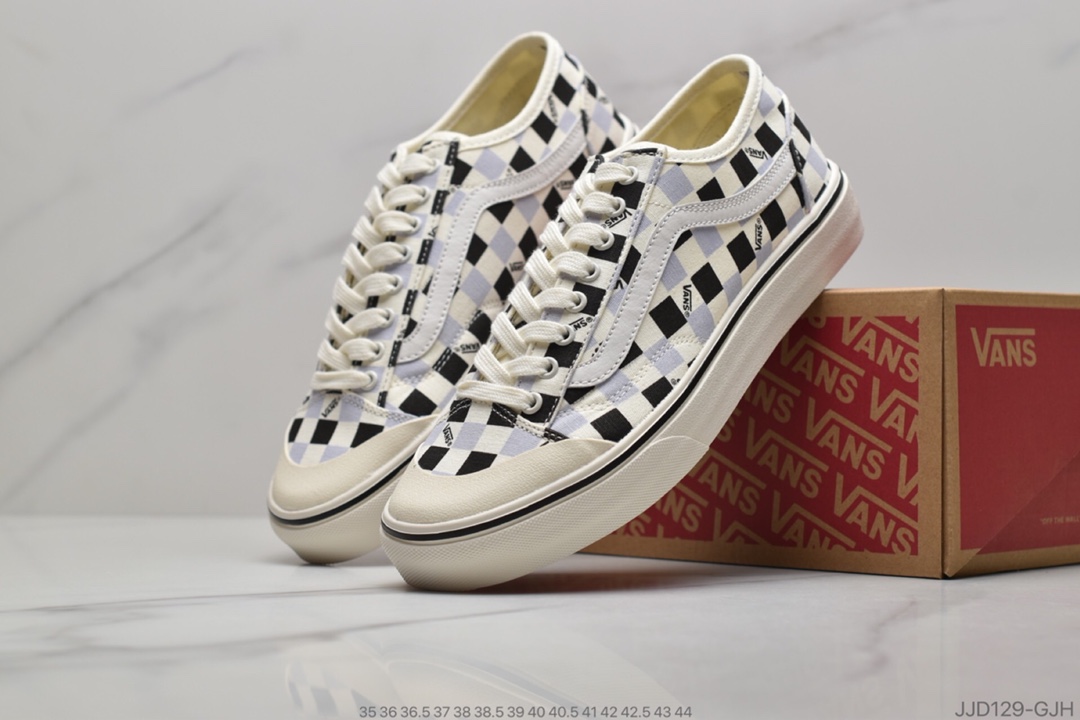 130 公司级万斯Vans OG Old Skool LX黑白棋格 复古低帮休闲板鞋男女板鞋