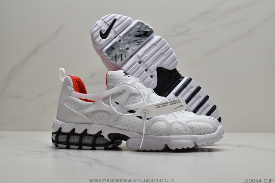 150 元祖街头潮牌Stussy斯图西 x Nike Air Zoom Spiridon KK”Black/White/Yellow”斯皮里KK系列复古免系带袜子式休闲运动慢跑鞋“黑白青柠黄” 货号: CJ9918 126