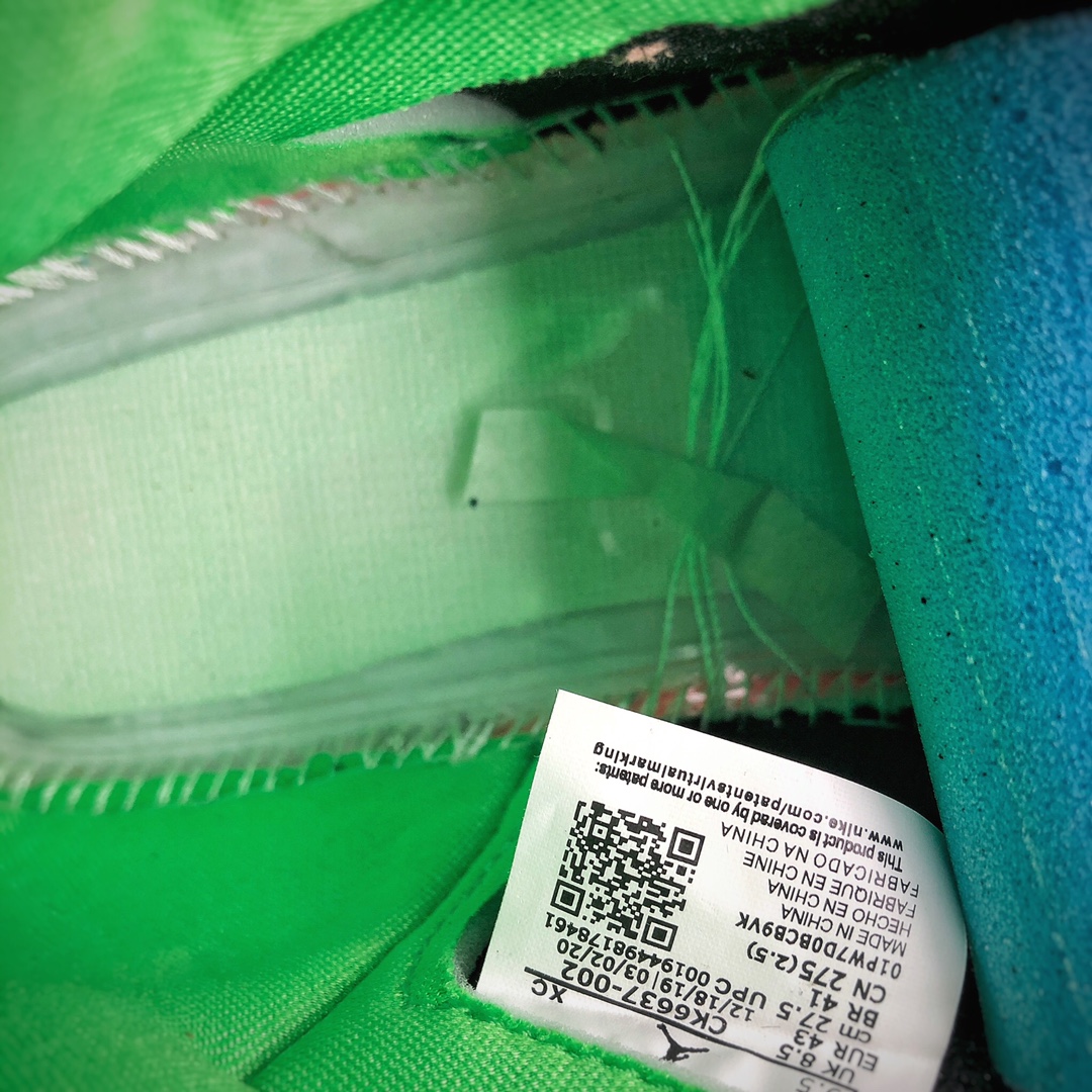 250 官方上市新配色  Air Jordan 1 High Zoom “Rage Green”  黑绿 青青草原  搭载全掌气垫第三款 CK6637-002