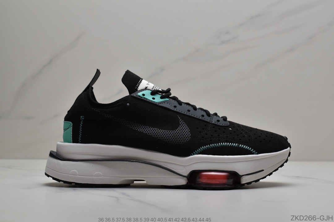 270 公司级耐克Nike Air Zoom-Type N.354”Black Menta”马拉松解构缓震休闲运动慢跑鞋“黑白薄荷绿橘”CJ2033-100-010