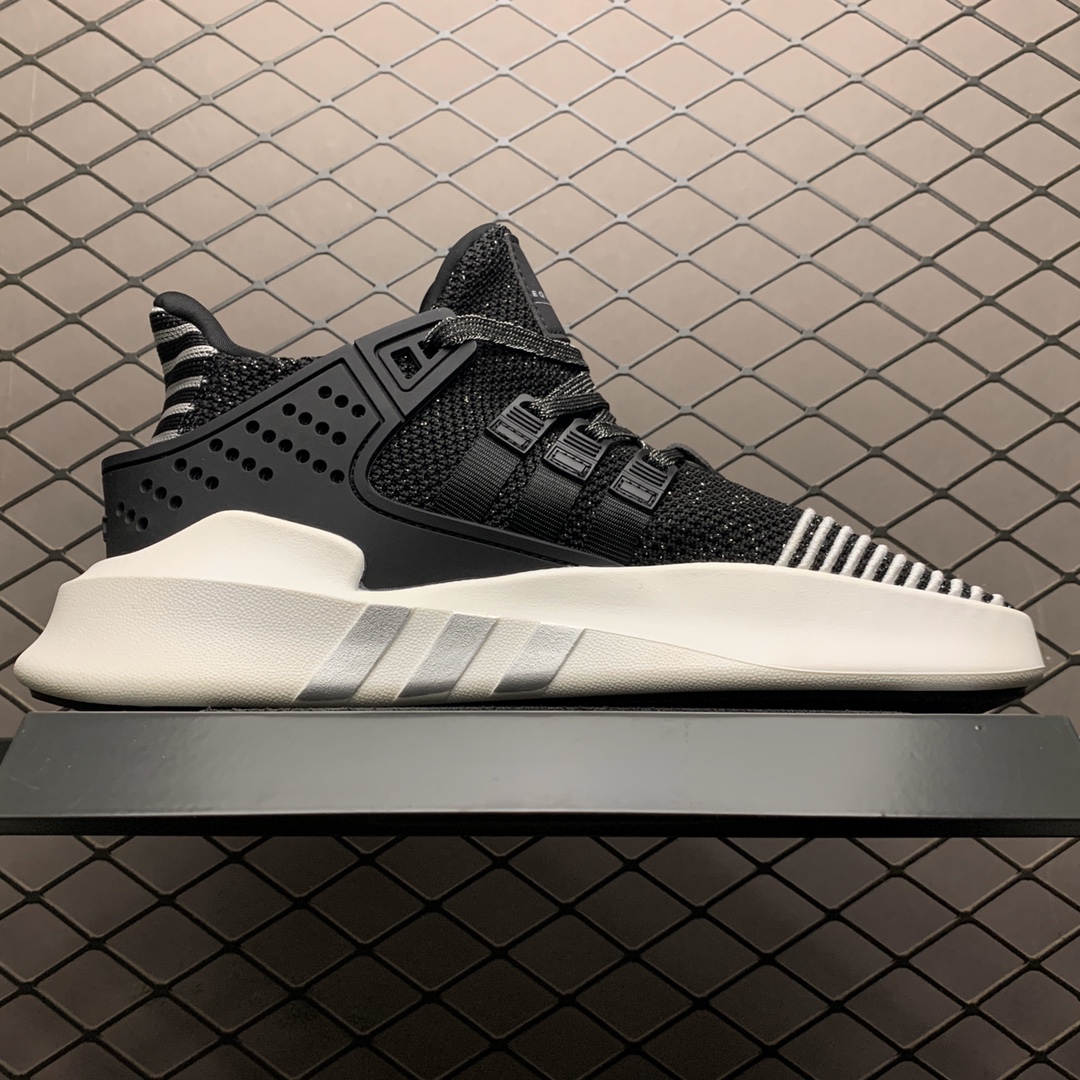 180 Adidas 阿迪达斯 EQT Bask ADV 鹿晗同款 FU9508 透气针织网面休闲运动鞋
