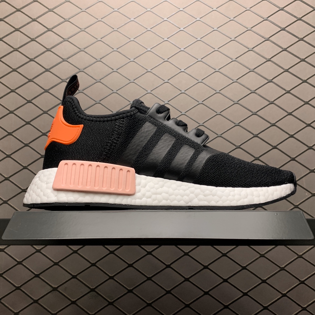 180 Adidas 阿迪达斯 NMD Boost 爆米花超弹中底 EH0206 针织网面休闲跑步鞋