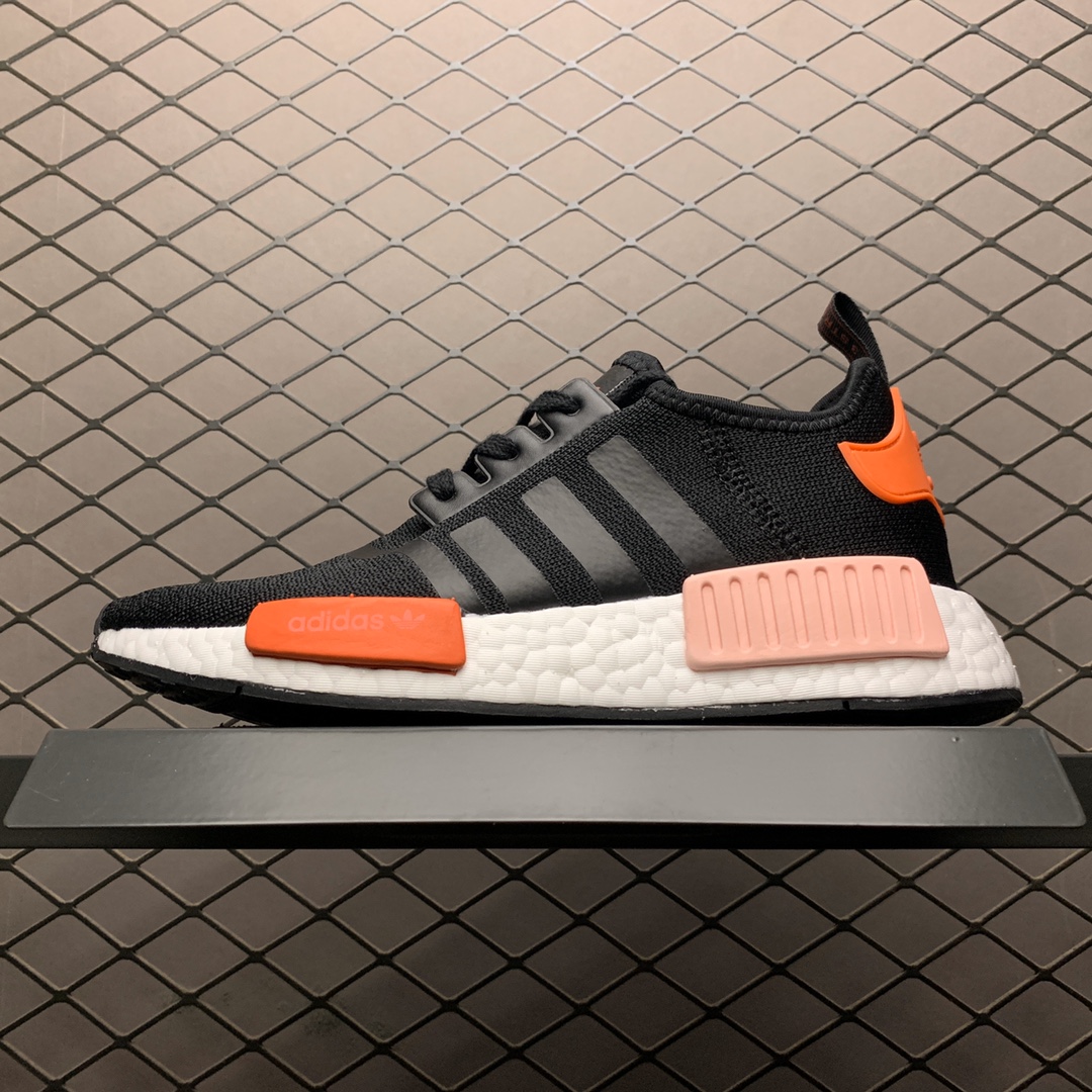 180 Adidas 阿迪达斯 NMD Boost 爆米花超弹中底 EH0206 针织网面休闲跑步鞋