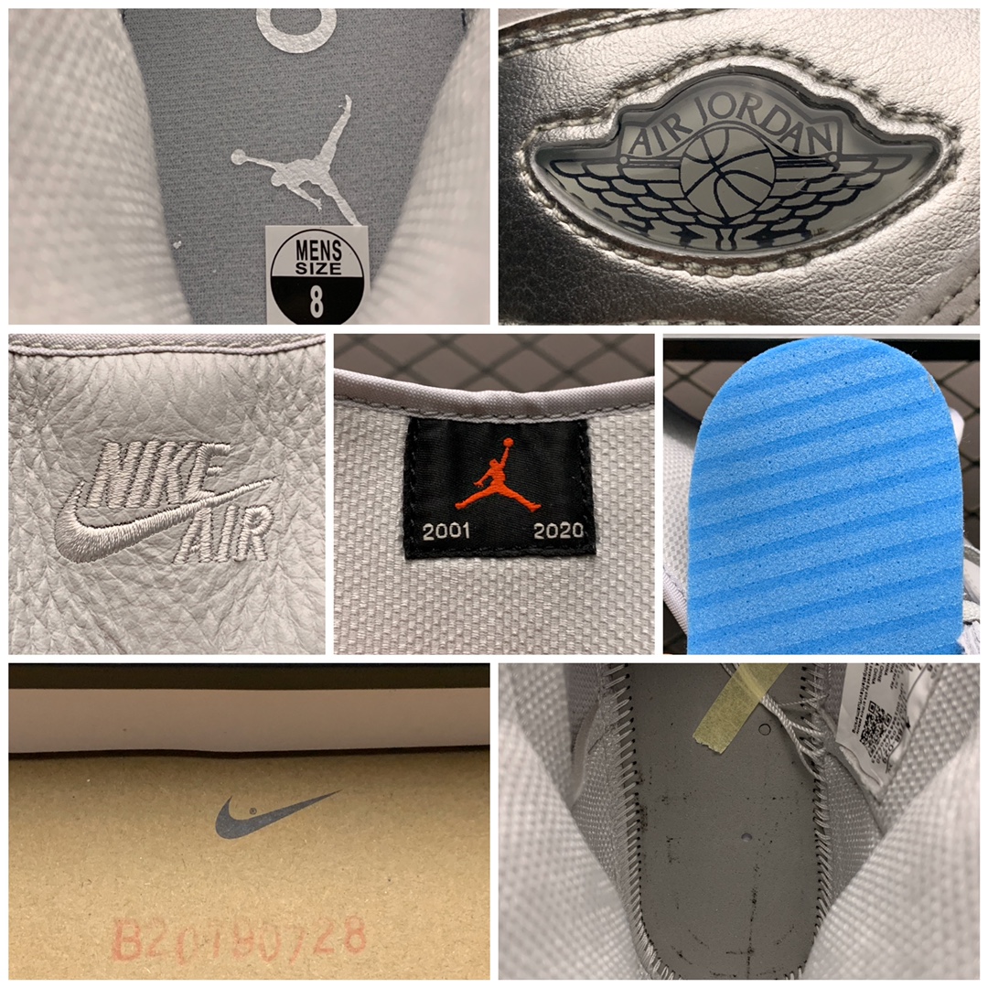 430 纯原版本 Air Jordan 1 Retro ”Japan Tokyo” 高帮白银 DC1788-029男子文化篮球鞋