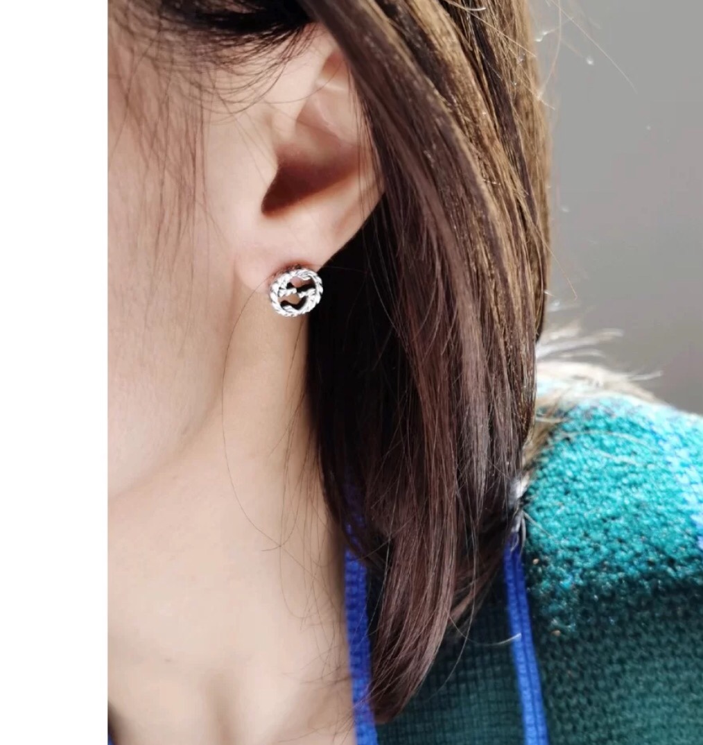 NO:102889,The upper ears look so good, Gucci earrings, gucci19860909上耳太好看了,古驰耳钉,gucci,Jewelry