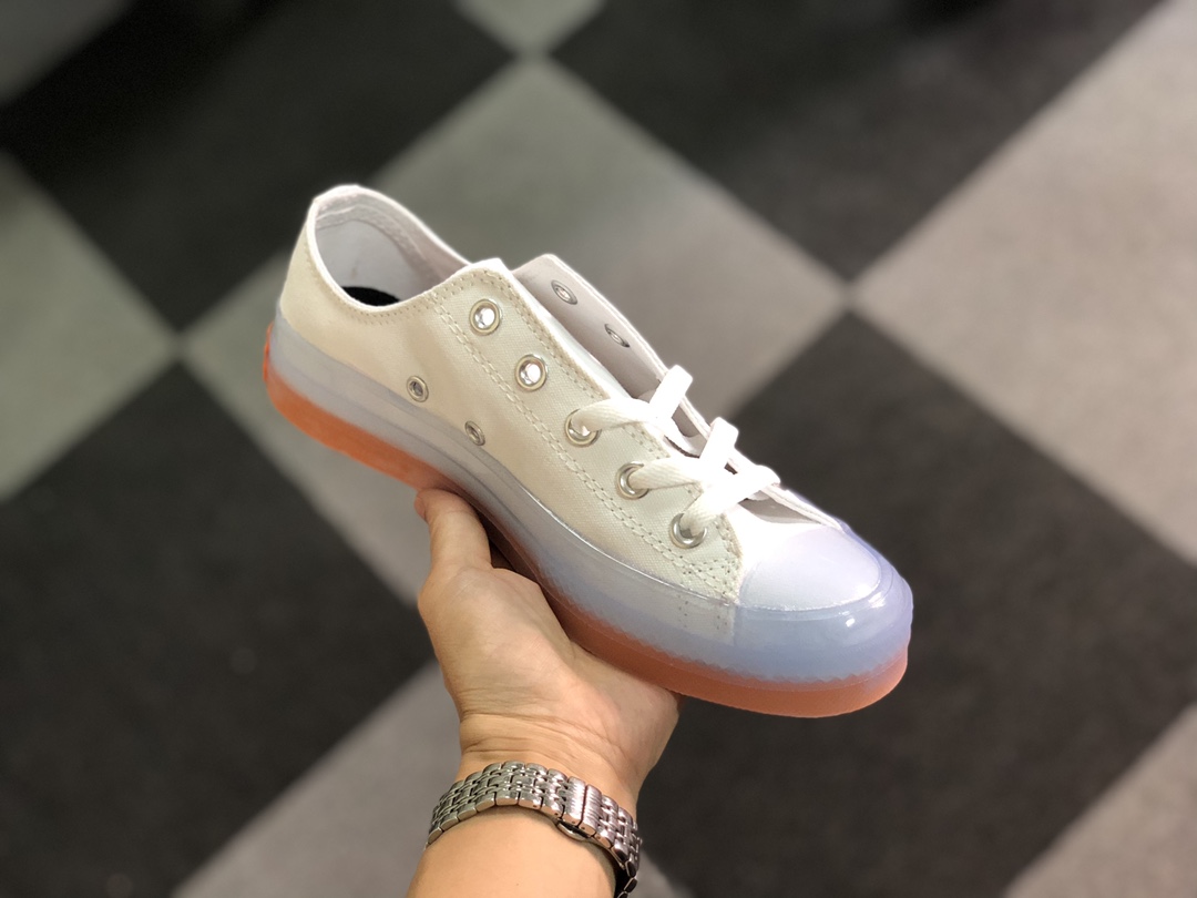 新款上新! 匡威/Converse Chuck Taylor All Star CX果冻透明水晶底低帮169369C # 带(36.5 37.5 39.5 41.5 42.5)