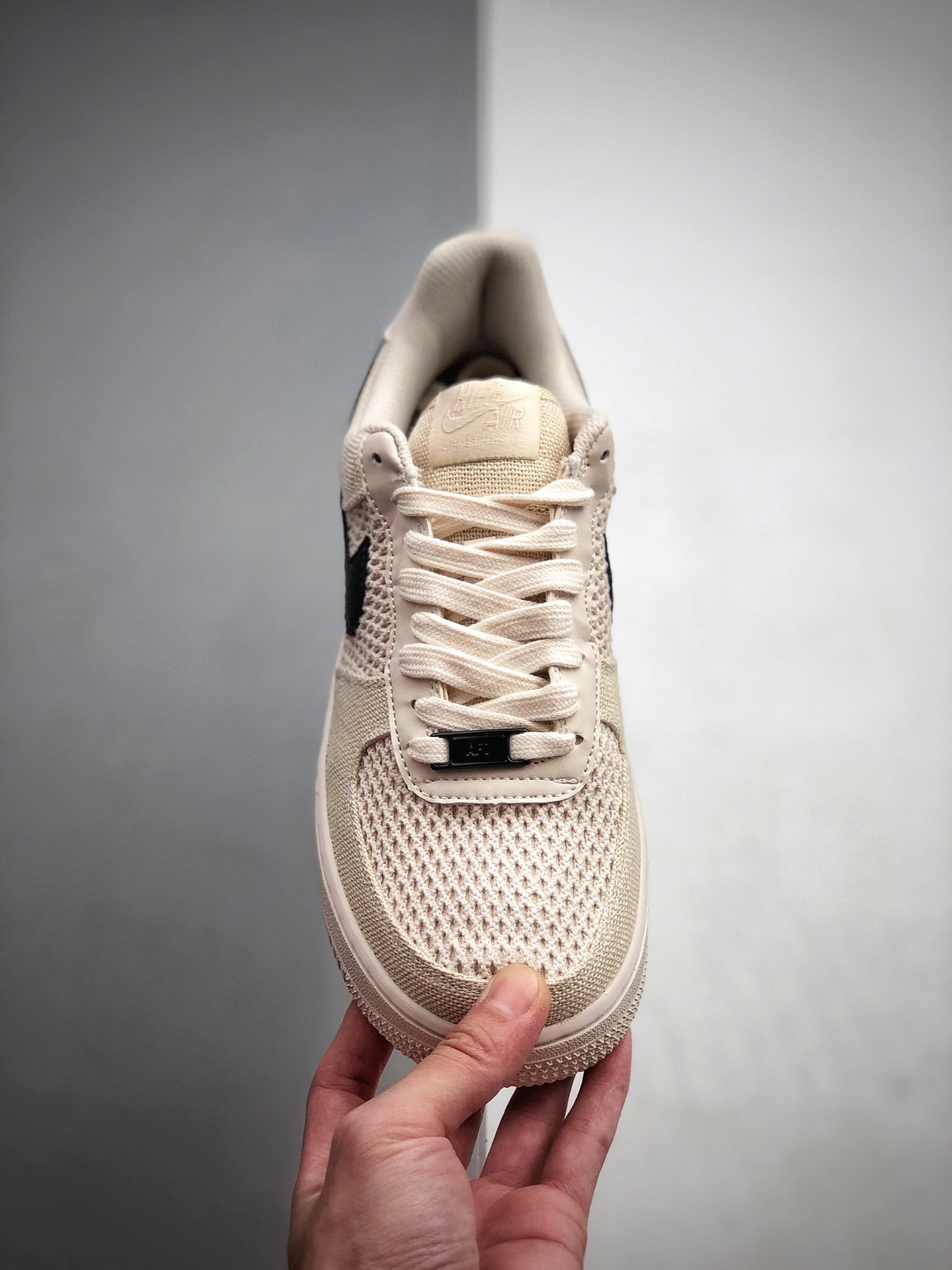 180  新品首发 原厂全工艺棉麻布及网眼布透气材质Stussy x Nike Air Force 1 Low 斯图西联名920788-300