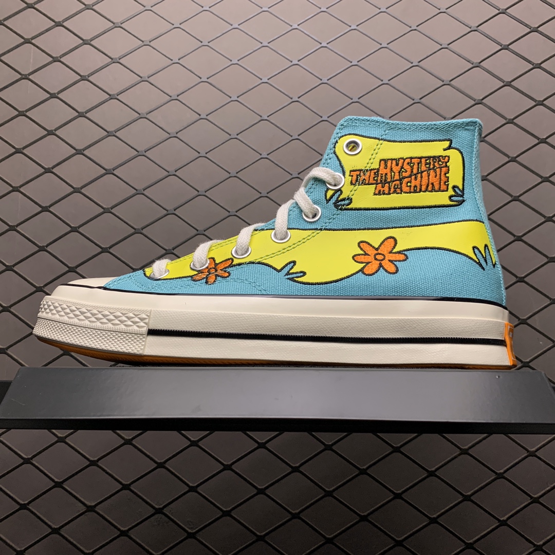 160 Converse x ScoobyDoo 美国卡通系列剧史酷比联名款匡威1970s 高帮硫化休闲帆布板鞋