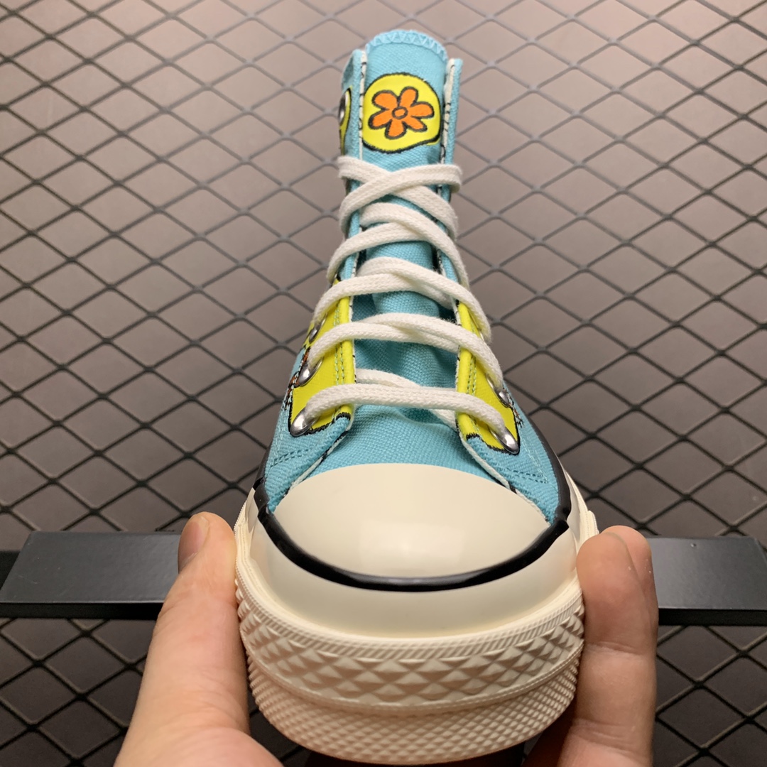 160 Converse x ScoobyDoo 美国卡通系列剧史酷比联名款匡威1970s 高帮硫化休闲帆布板鞋