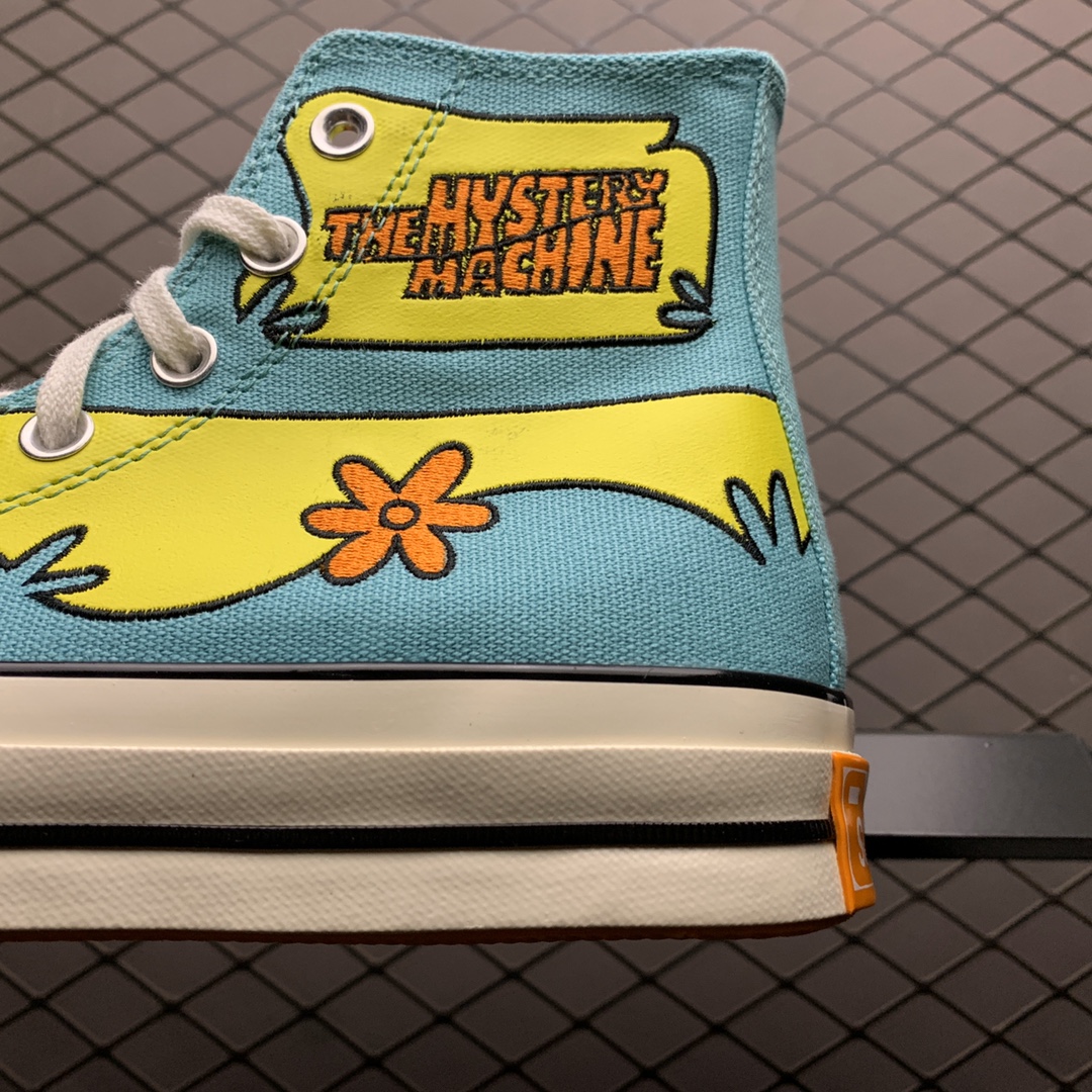 160 Converse x ScoobyDoo 美国卡通系列剧史酷比联名款匡威1970s 高帮硫化休闲帆布板鞋