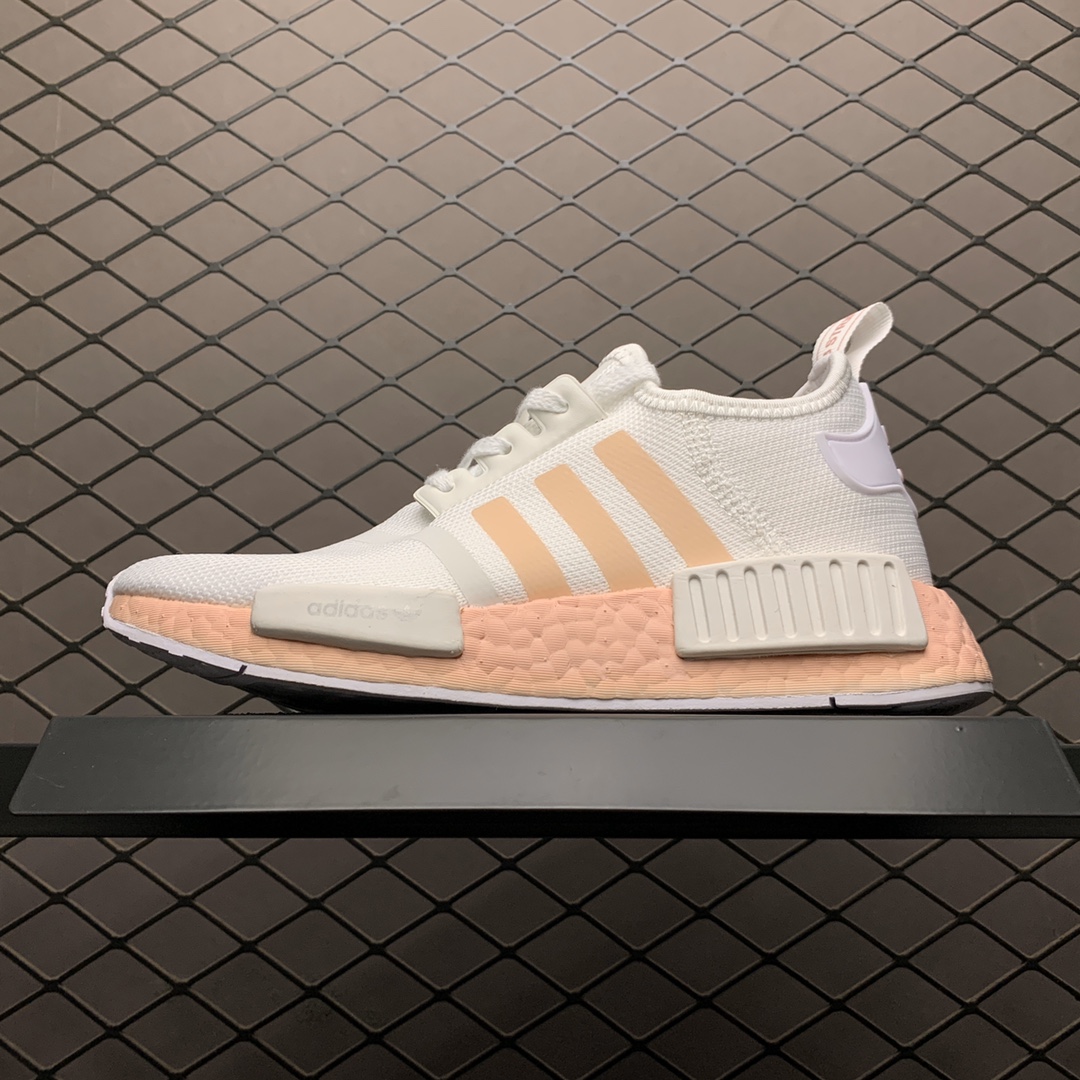 200 Adidas 阿迪达斯 NMD Boost 爆米花超弹中底 FW7580 针织网面休闲跑步鞋
