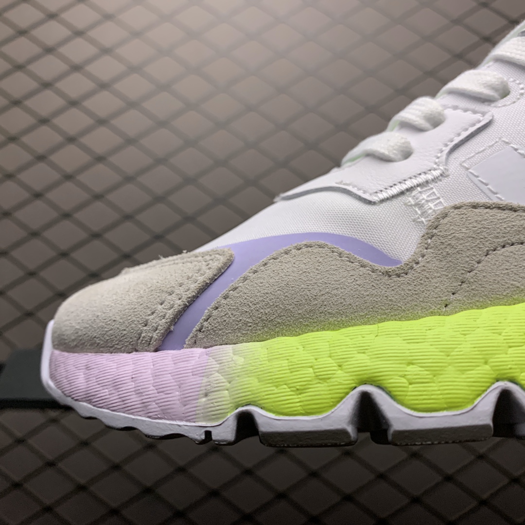 200 Adidas 阿迪达斯 Nite Jogger Boost 夜行者真爆大底复古跑鞋 FV1338