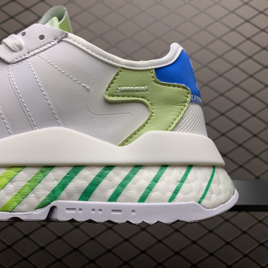 200 Adidas 阿迪达斯 Nite Jogger Boost 夜行者真爆大底复古跑鞋 FV1338