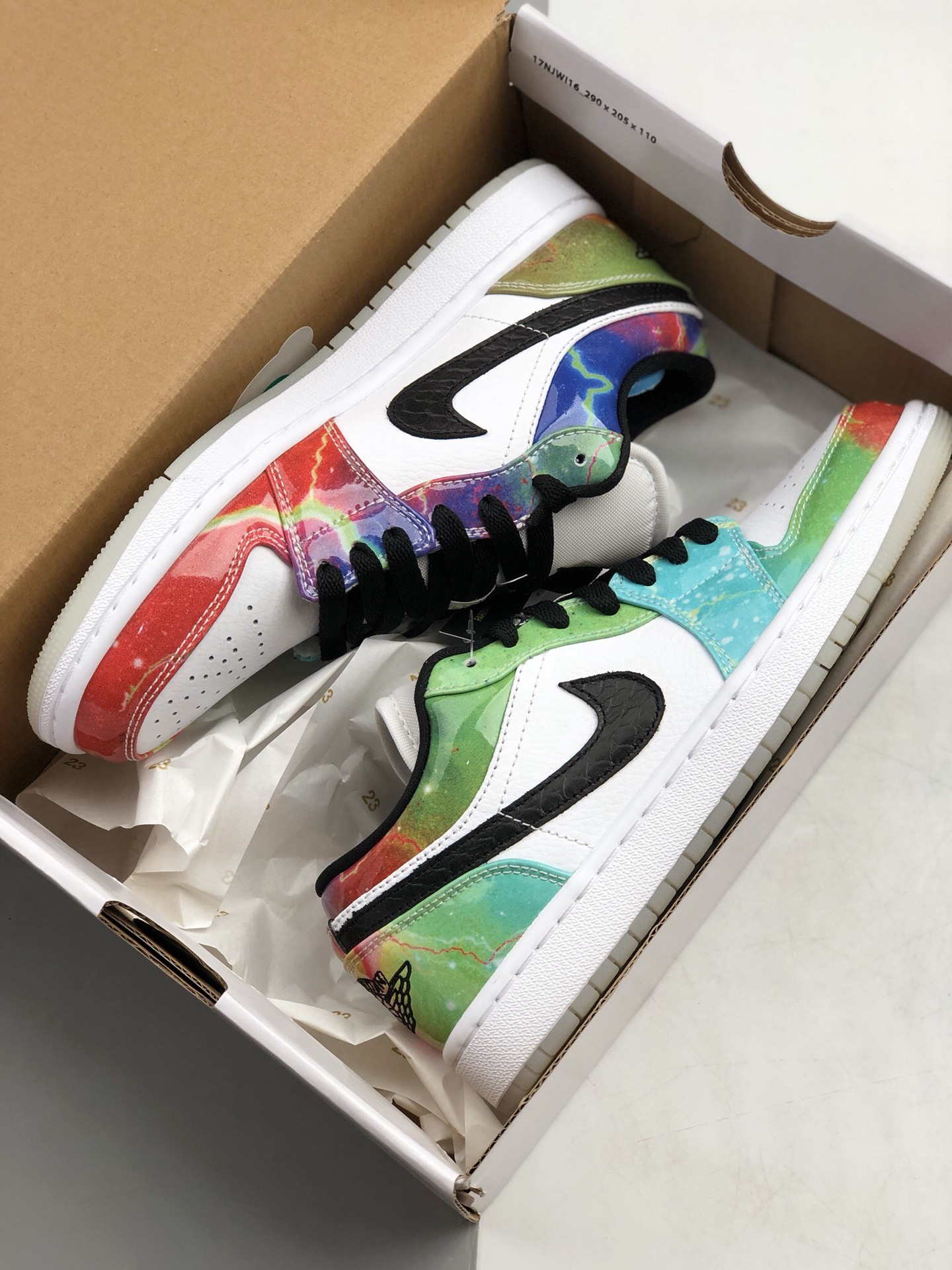 250 新配色耐克/Nike Air Jordan 1 Low AJ1乔丹1代低帮球篮鞋 原厂中注底胶空 钢印 荧光色 夜光底CW7310-909
