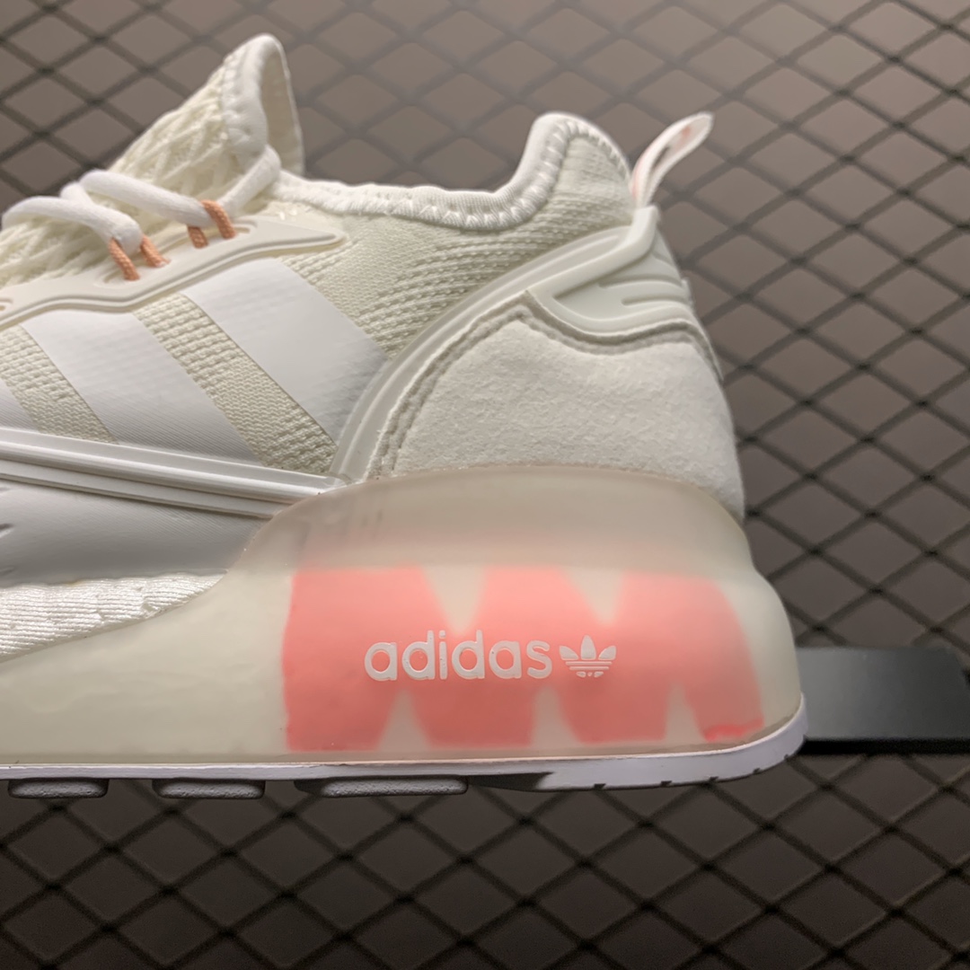 250 Adidas 阿迪达斯 ZX 2K 易烊千玺代言款 爆米花中底跑鞋 FV8983