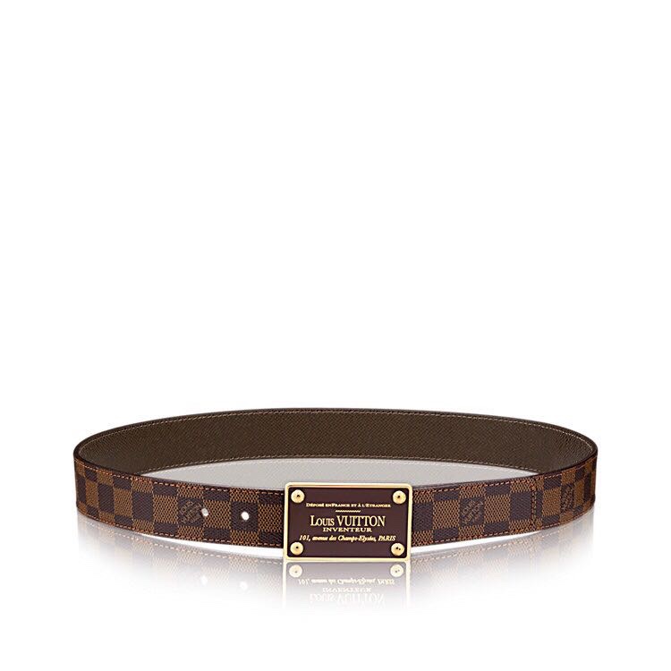 Louis Vuitton Belts Gold Hardware Cowhide PVC