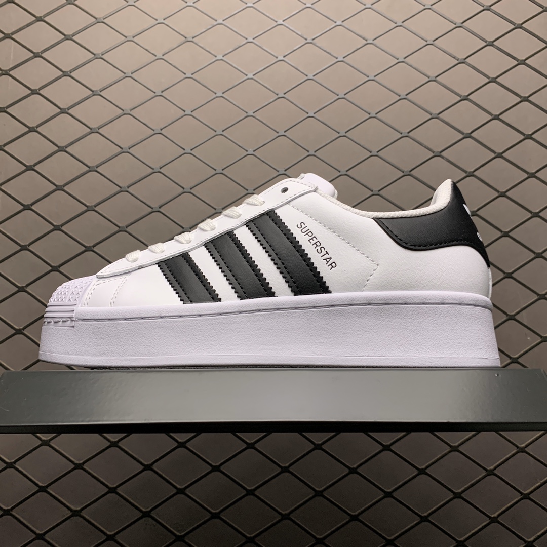 180 Adidas 阿迪达斯 Superstar Bold W 20S 最新款 贝壳头增高运动休闲板鞋 FW5771