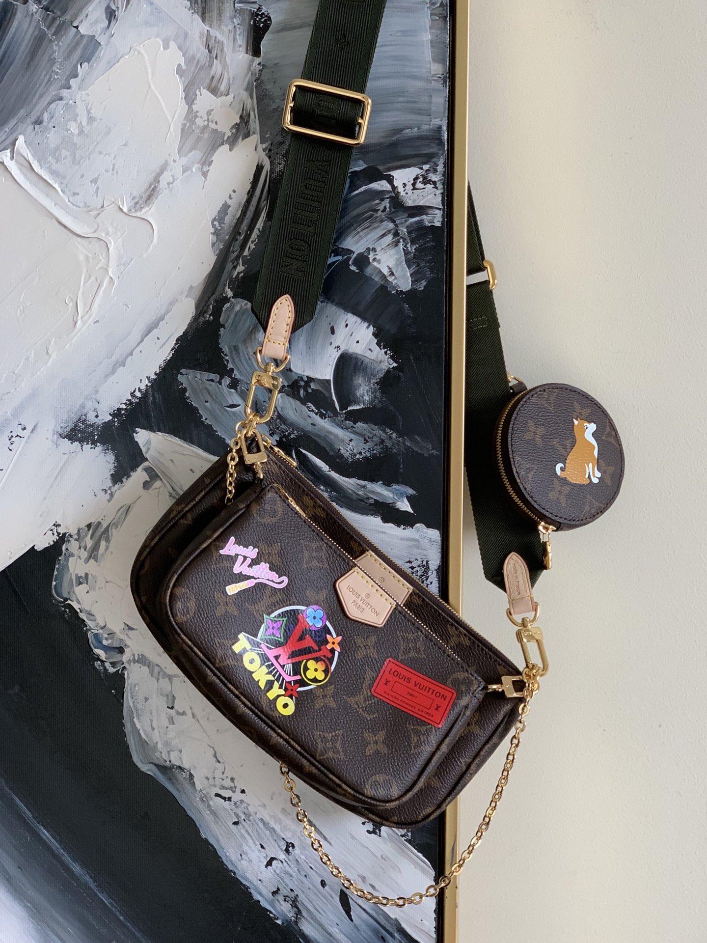 NO:395897,M44813 silk screen details, LV [original leather], louis vuitton19860909M44813丝印 细节,LV【原厂皮】,louis vuitton,Bag