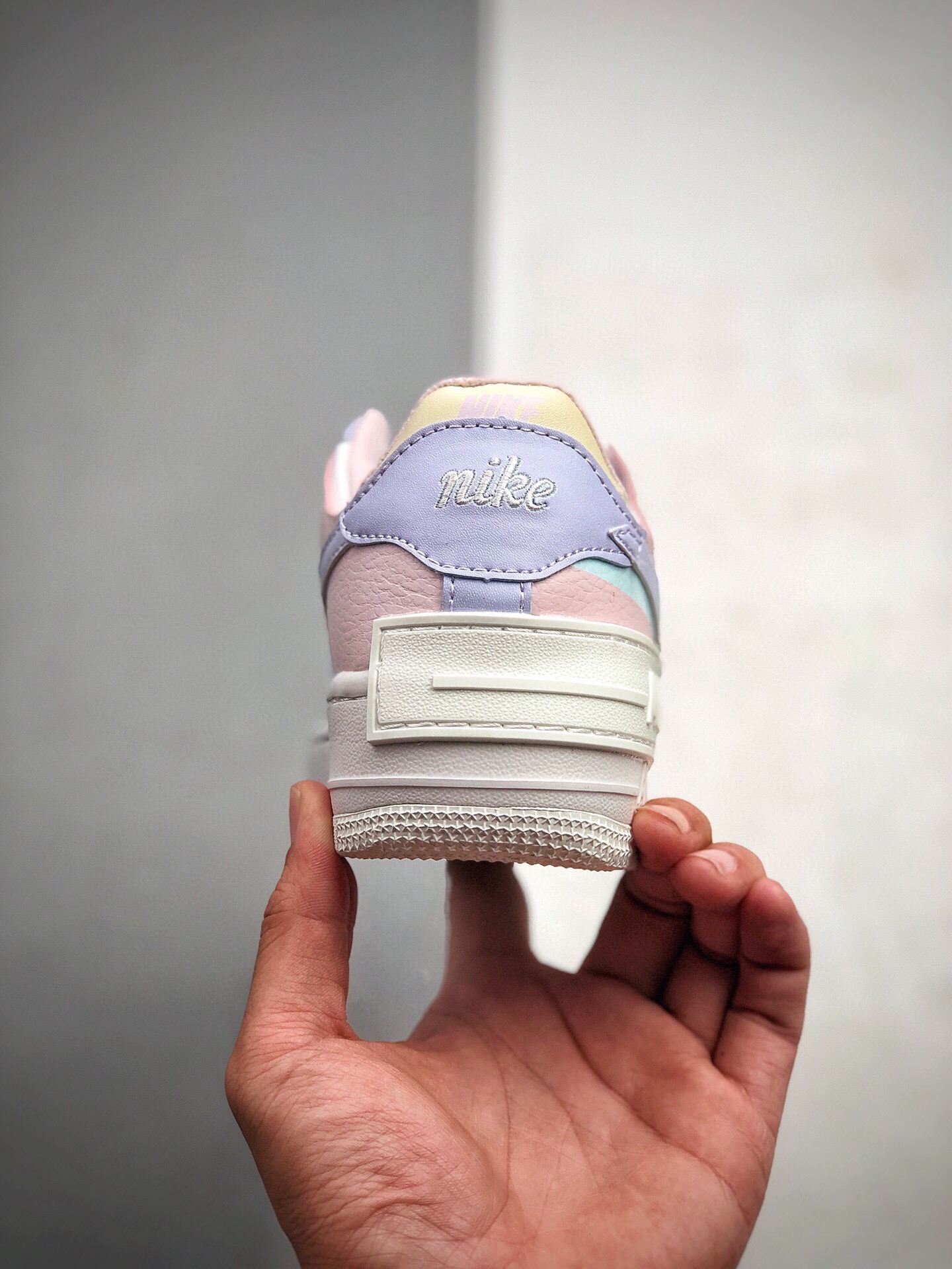 220耐克Nike WMNS Air Force 1 Shadow”Tropical Twist”空军一号轻量增高低帮百搭板鞋”拼接马卡龙糖果 CL0919-106
