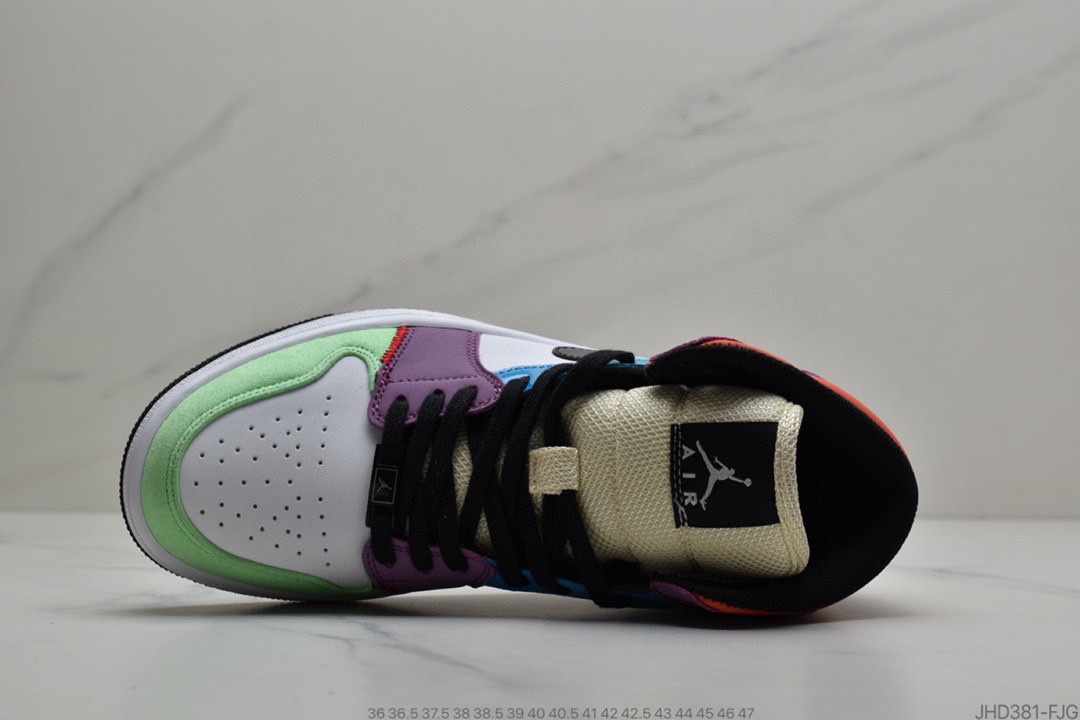 190 公司级耐克NIKEAir Jordan 1 Mid”White Red Black”乔1乔丹一代中帮经典复古文化休闲运动篮球鞋 “黑白红 小芝加哥” 货号：554724-116