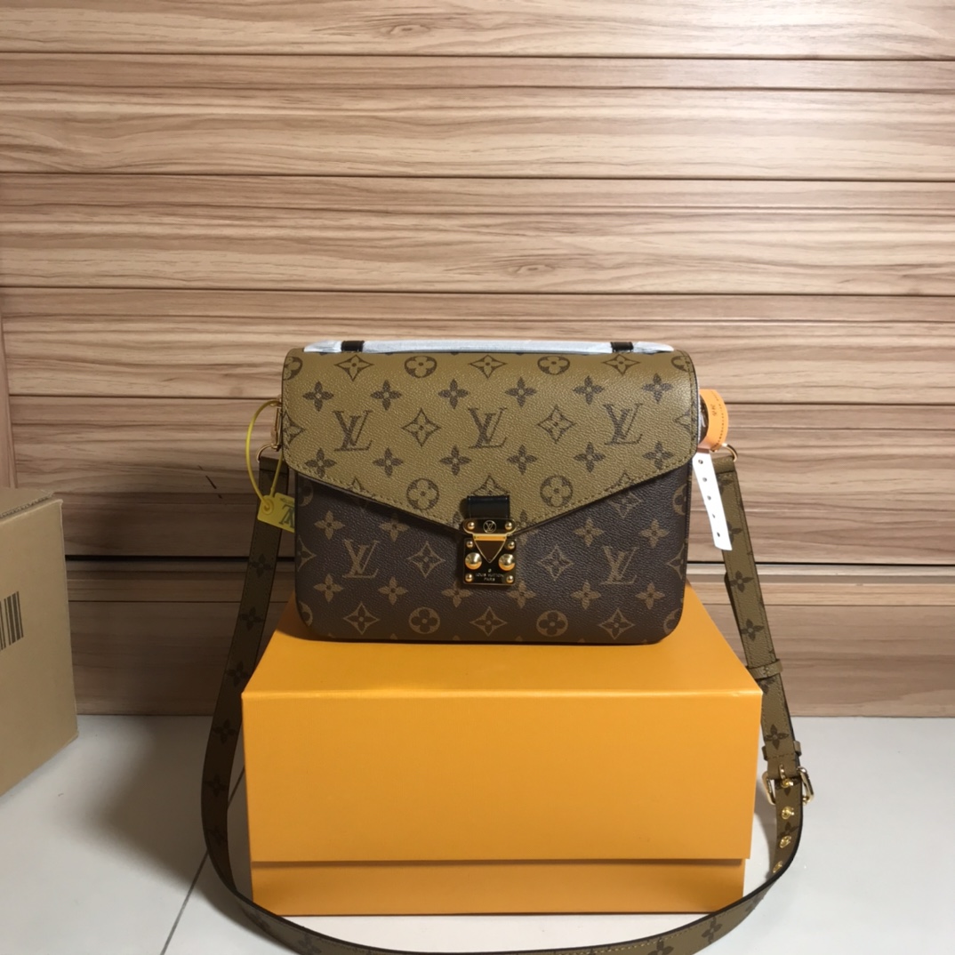 Louis Vuitton LV Pochette MeTis Bags Handbags Monogram Reverse Canvas M41465