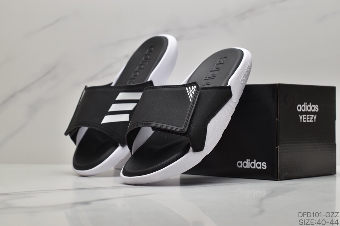 60 ADIDAS阿迪达男斯沙滩游泳运动缓休震闲拖鞋
