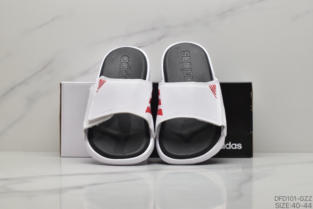 60 ADIDAS阿迪达男斯沙滩游泳运动缓休震闲拖鞋